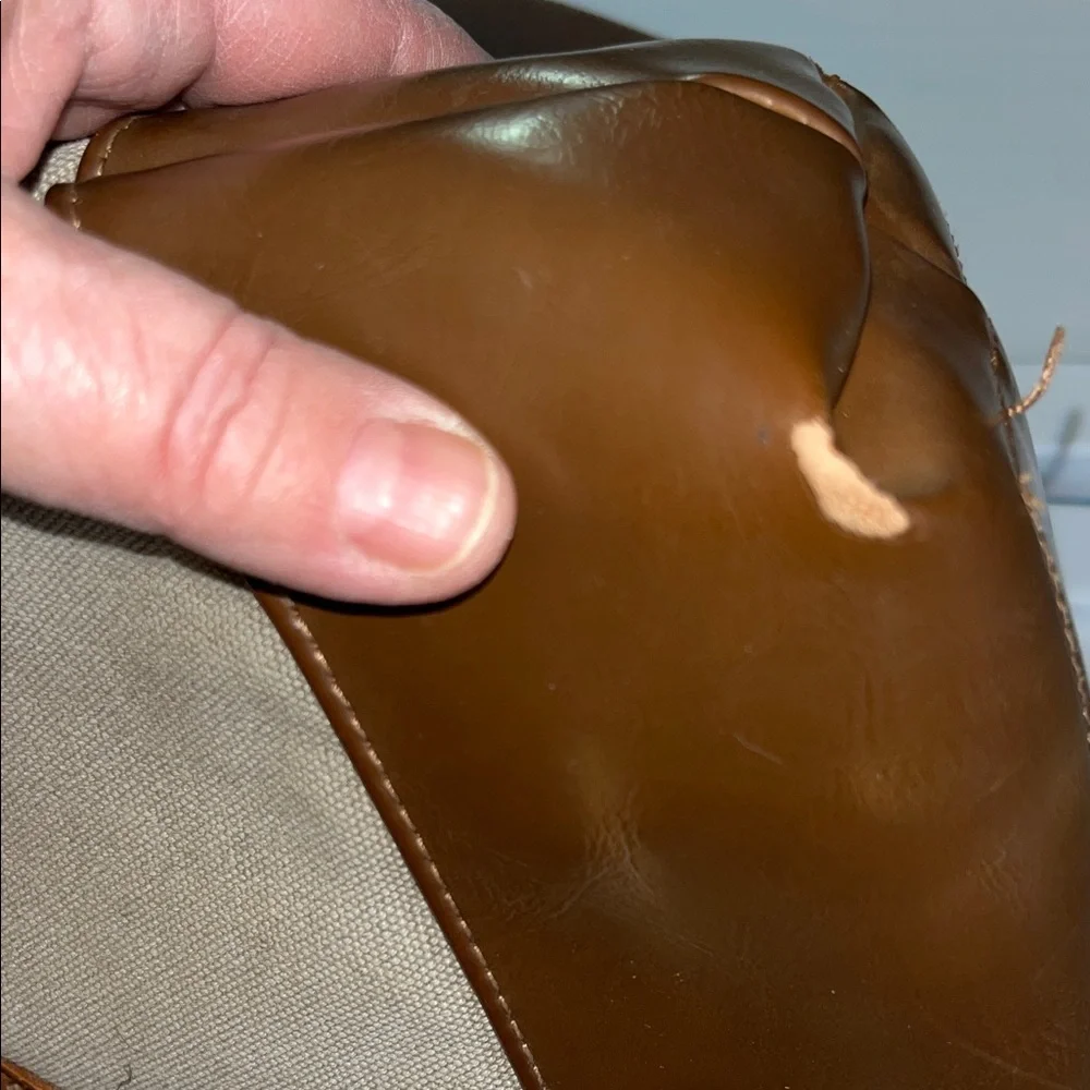 TSD Brand Canvas‎ and Leather Brown and Tan Men's Crossbody Bag